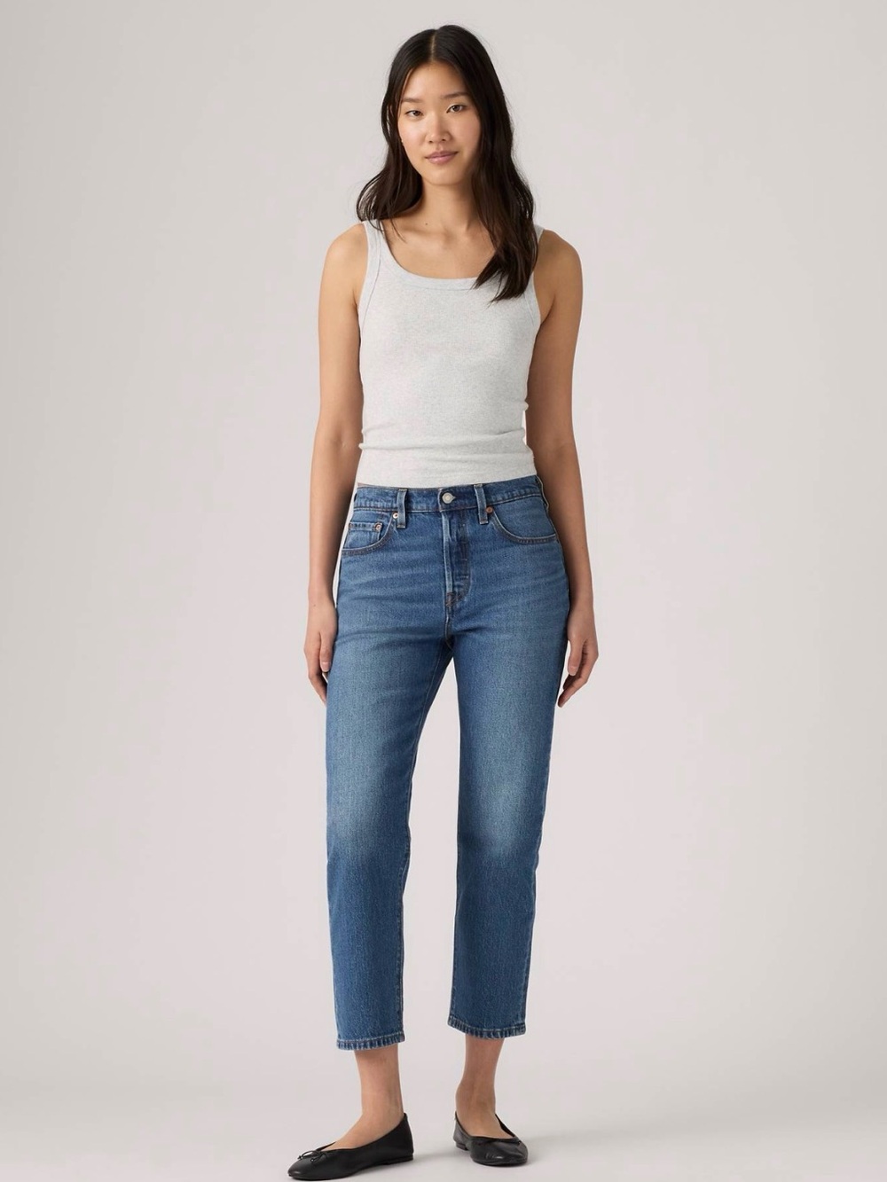 Levi’s 501 crop straight leg jeans size 32/26